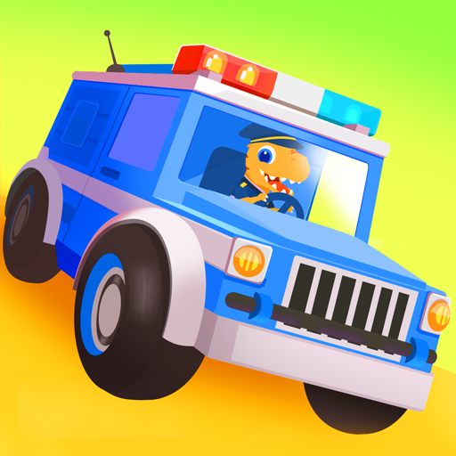 Dinosaur Police Car Games kids